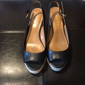 Coach Hadley Black Wedge size 7B